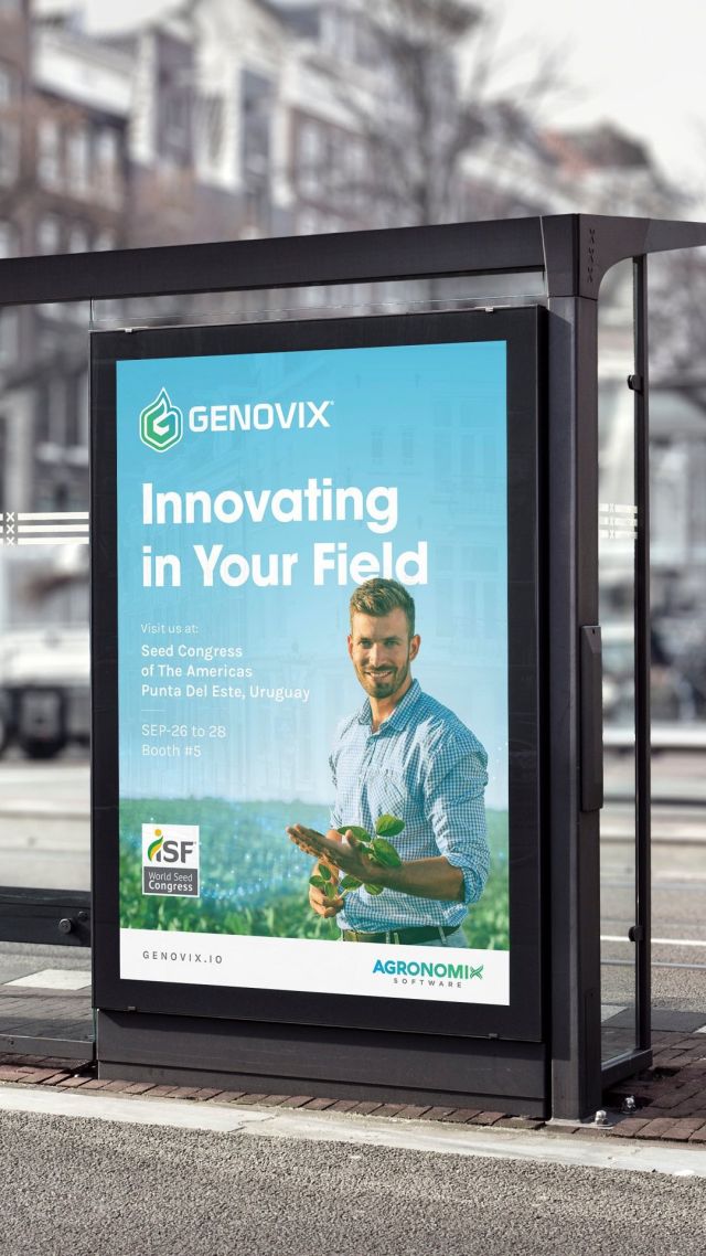 Our friends at Agronomix Software are kicking off a global trade show tour to share their latest release, 𝘎𝘦𝘯𝘰𝘷𝘪𝘹, with an international audience.

This week, they’ll be in Punte Del Este, Uruguay at the Seed Congress of the Americas.

We helped spread the word with a series of ads and equipped them with trade show collateral and stationery to give out to attendees.

Thankfully, they have Spanish-speakers on staff that helped with the translations, because our español no es bueno 😅

#plantbreeding #cropscience #outdoorsigns #brochuredesign #stationerydesign #designstudios #letsbuildyourbrand